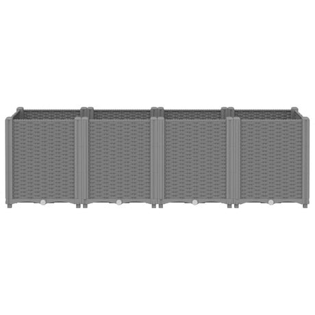 Vidaxl plantenbak 160x40x53 cm polypropeen lichtgrijs