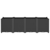 Vidaxl Planning Box 160x40x53 cm Polipropen Black