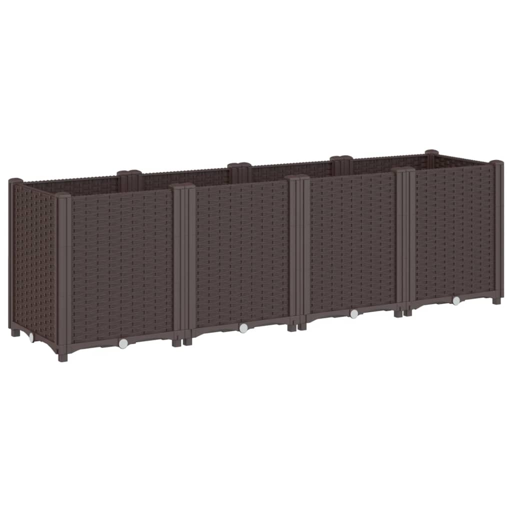 Vidaxl Planning Box 160x40x53 cm Polipropen Brown