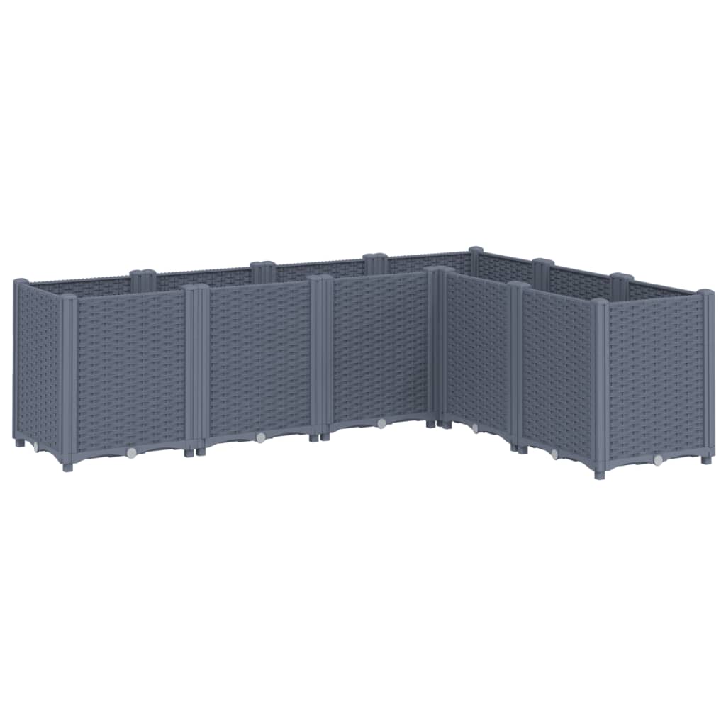 Vidaxl Planning Box 160x120x53 cm Polipropene Gray