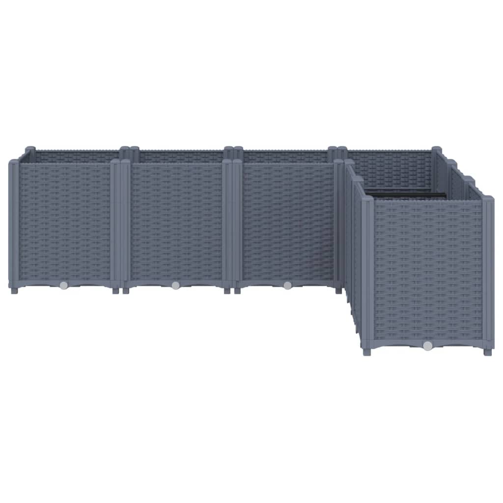 Vidaxl Planning Box 160x120x53 cm Polipropene Gray