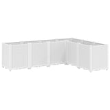 Casella di pianificazione Vidaxl 160x120x53 cm Polypropene White