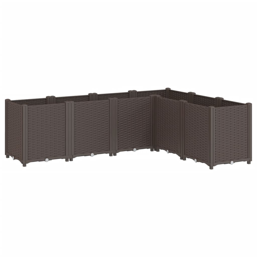 Vidaxl Planning Box 160x120x53 cm Polypropene Brown