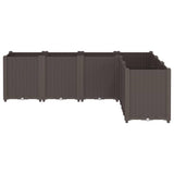 Vidaxl Planning Box 160x120x53 cm Polypropene Brown