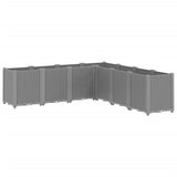 Vidaxl Planning Box 160x160x53 CM Polypropene Light Grey