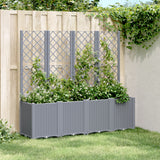 Plantador Vidaxl con Slat Work 160x40x140 cm Polypropene Gray