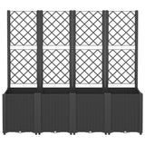 Vidaxl Planning box with slat 160x40x140 cm Polypropene black