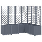 Vidaxl Planning box with slat 160x120x140 cm Polypropene gray