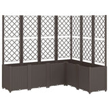 Vidaxl Planning Box con Slat Work 160x120x140 cm Polypropene Brown