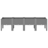 VidaXL Planter with legs 160x40x42 cm Polypropene light gray