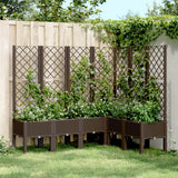 Plantilla Vidaxl con Slat Work 160x120x142 CM Polypropene Brown