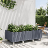 Vidaxl Planter mat Rieder 150x80x54 cm Polyprope Grey