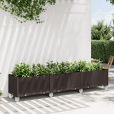 Plantilla Vidaxl con ruedas 240x50x54 cm Polypropene Brown