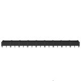 Vidaxl plantenbak met pinnen 362,5x42,5x28,5 cm polypropeen zwart