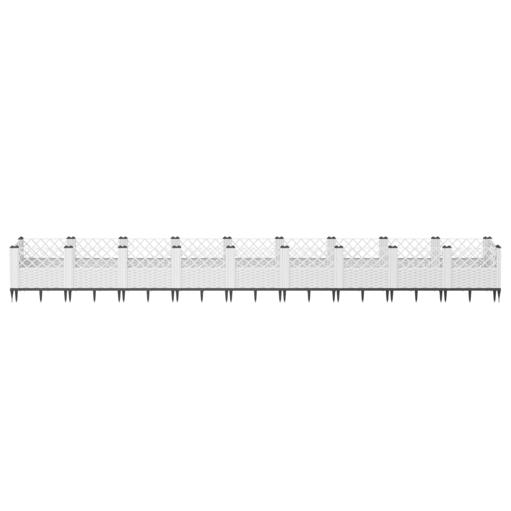 Vidaxl Planning Box z PINS 363.5x43.5x43.5 cm Polipropen White