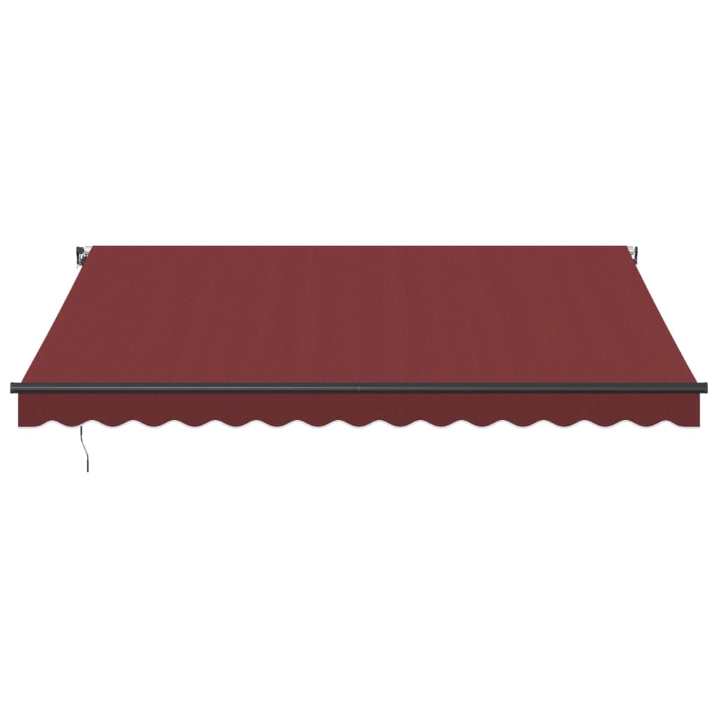 Vidaxl luifel erstreckt sich manuell 400x350 cm Bordeaux rot