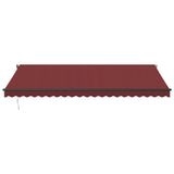 Vidaxl Luifel förlänger automatiskt 500x350 cm Bordeaux Red