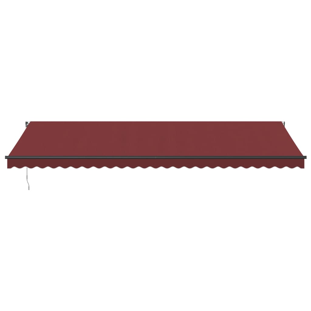 Vidaxl Luifel manually extends 600x350 cm Bordeaux red