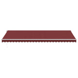 Vidaxl luifel manuell verlängert 600x300 cm Bordeaux rout