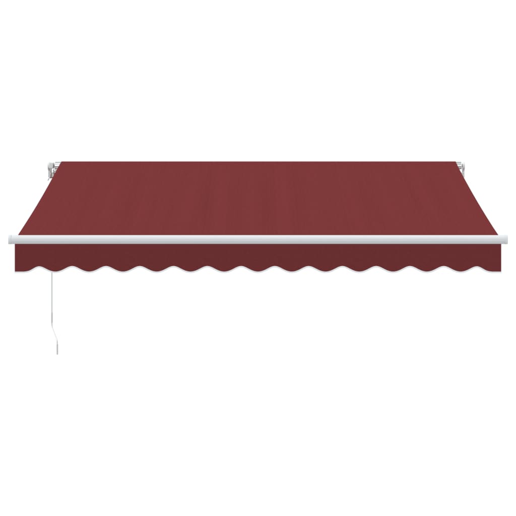 Vidaxl luifel handmatig uittrekbaar 350x250 cm bordeauxrood