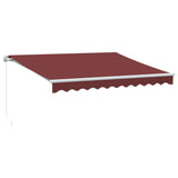 Vidaxl Luifel förlänger manuellt 300x250 cm Bordeaux Red