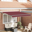 Vidaxl luifel handmatig uittrekbaar 300x250 cm bordeauxrood