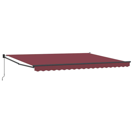 Vidaxl luifel handmatig uittrekbaar 450x300 cm bordeauxrood