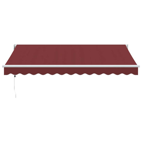 Vidaxl luifel automatisch uittrekbaar 350x250 cm bordeauxrood