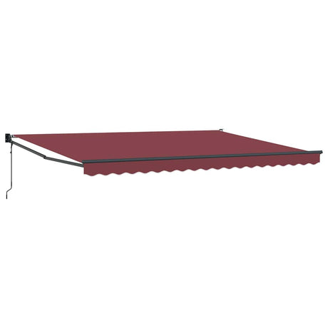 Vidaxl luifel automatisch uittrekbaar 450x300 cm bordeauxrood