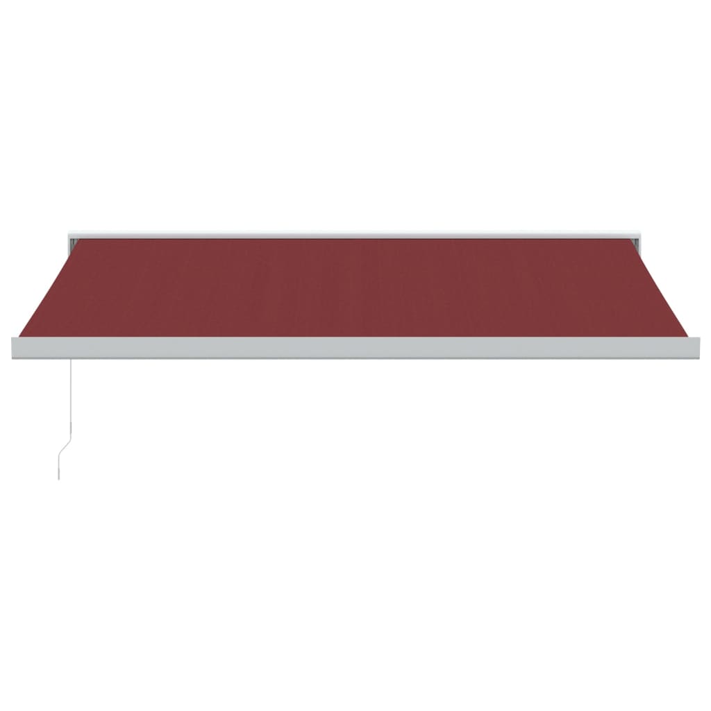 Vidaxl Luifel manually extends 400x300 cm Bordeaux red