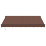 Vidaxl Luifel manually extends 400x350 cm brown