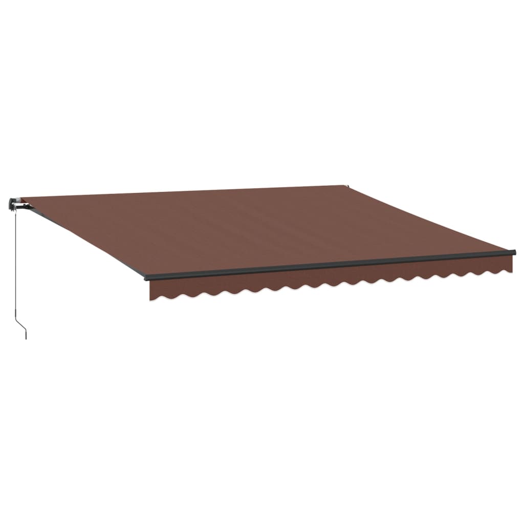 Vidaxl Luifel förlänger manuellt 450x350 cm brunt