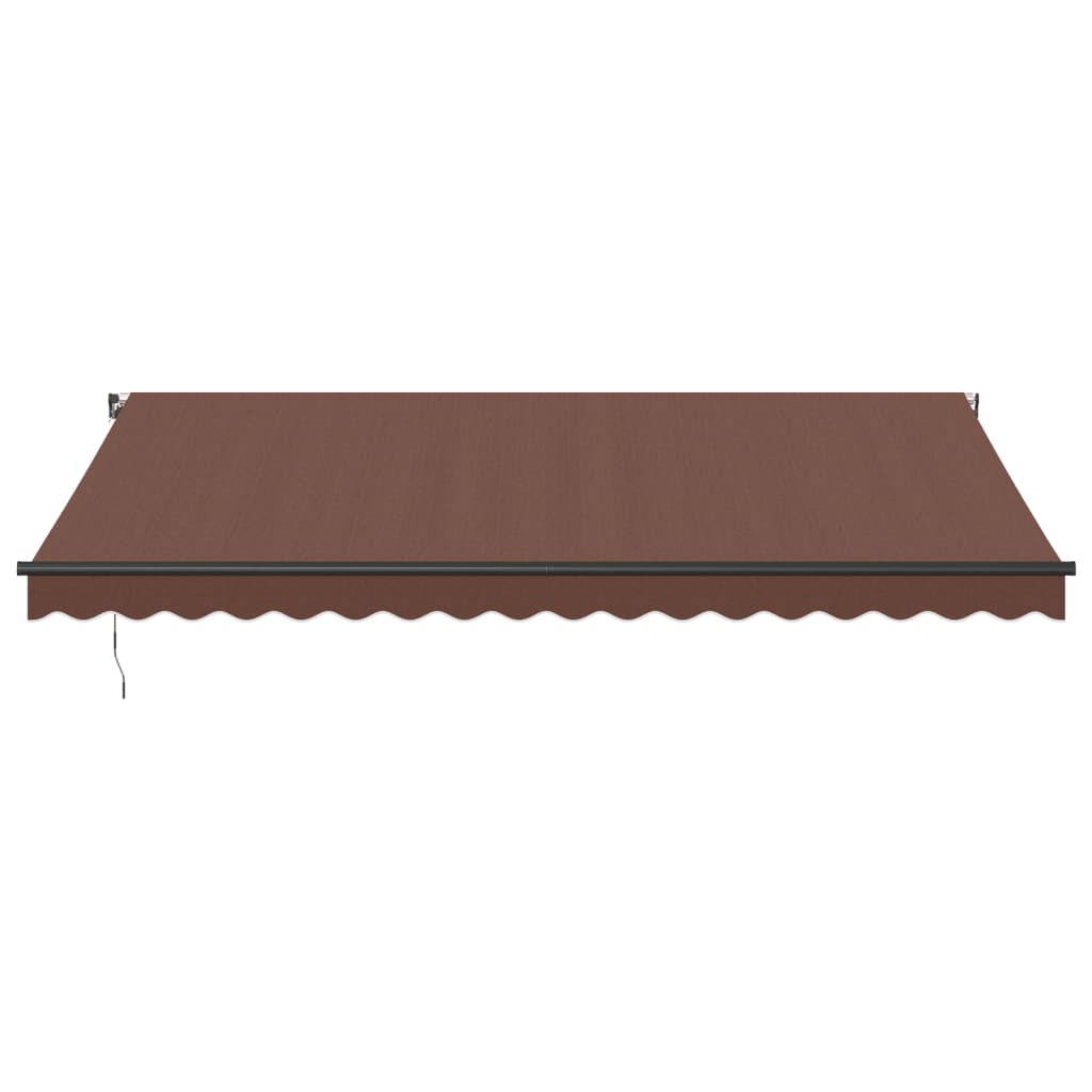 Vidaxl Luifel manually extends 450x350 cm brown