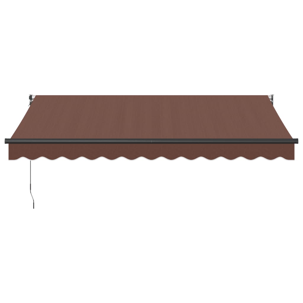 Vidaxl luifel handmatig uittrekbaar 350x250 cm bruin