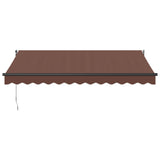 Vidaxl luifel handmatig uittrekbaar 350x250 cm bruin
