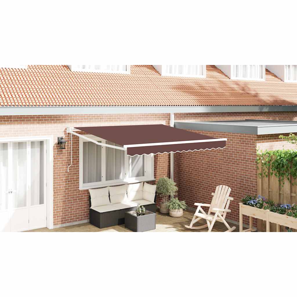 Vidaxl luifel automatisch uittrekbaar 300x250 cm bruin