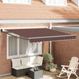 Vidaxl luifel automatisch uittrekbaar 300x250 cm bruin