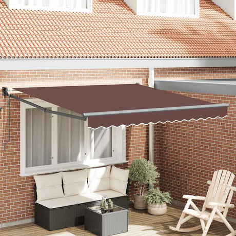 Vidaxl luifel automatisch uittrekbaar 300x250 cm bruin