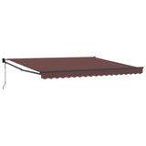Vidaxl luifel automatisch uittrekbaar 400x300 cm bruin
