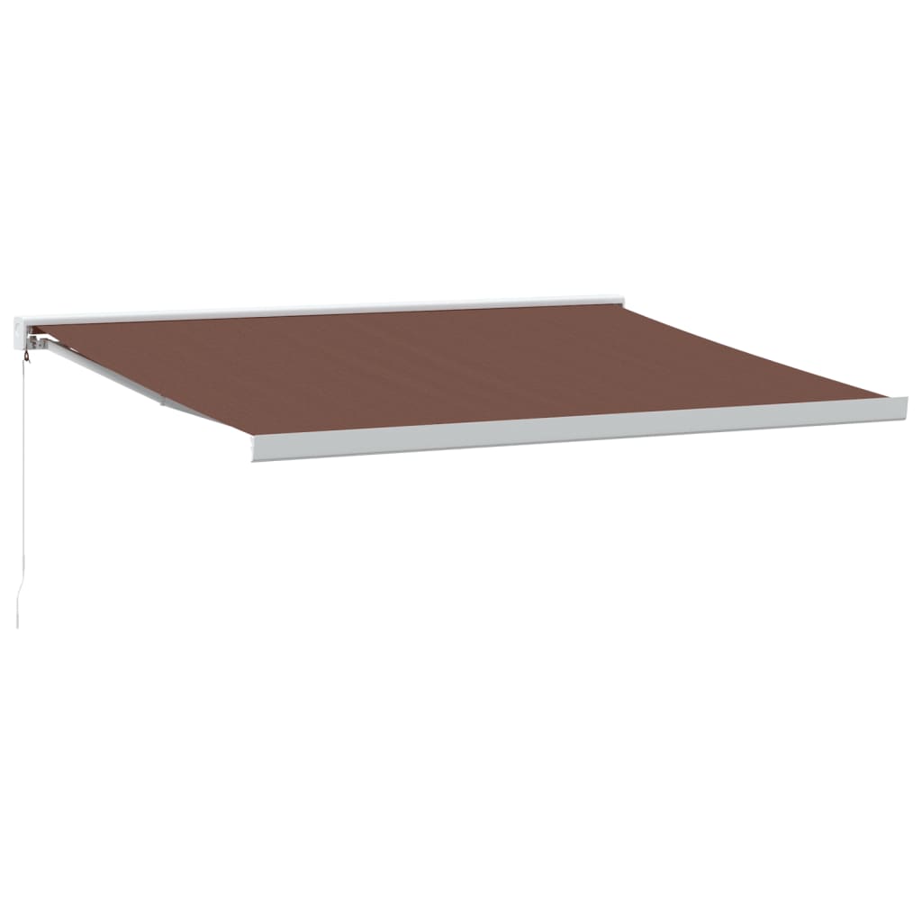 Vidaxl Luifel manually extends 400x300 cm brown