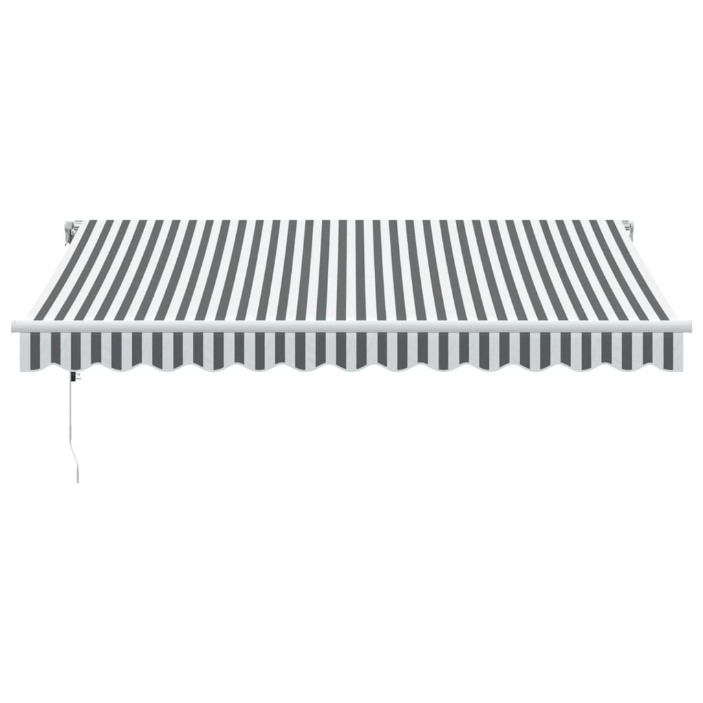 Vidaxl luifel automatisch uittrekbaar led 350x250 cm antraciet en wit