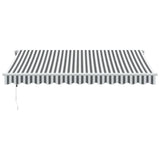 Vidaxl luifel automatisch uittrekbaar led 350x250 cm antraciet en wit
