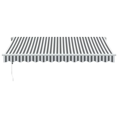 Vidaxl luifel automatisch uittrekbaar led 350x250 cm antraciet en wit
