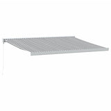 Vidaxl Luifel Extendable 4x3 m dust and aluminum anthracite and white