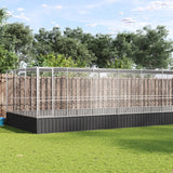 Vidaxl aviary with extension 725x307x212 m steel silver colored