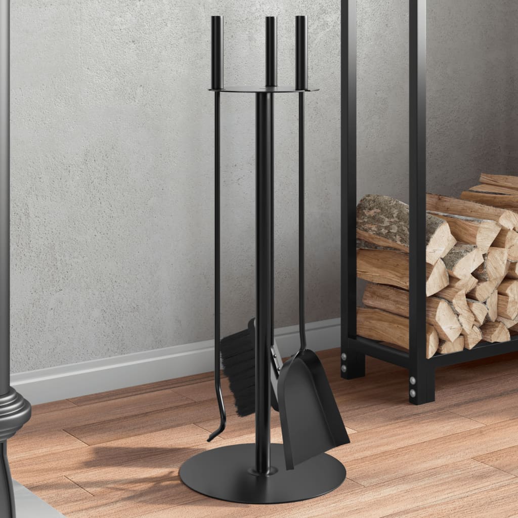 Vidaxl de chimenea de 4 piezas Conjunto de acero 22x59 cm de acero