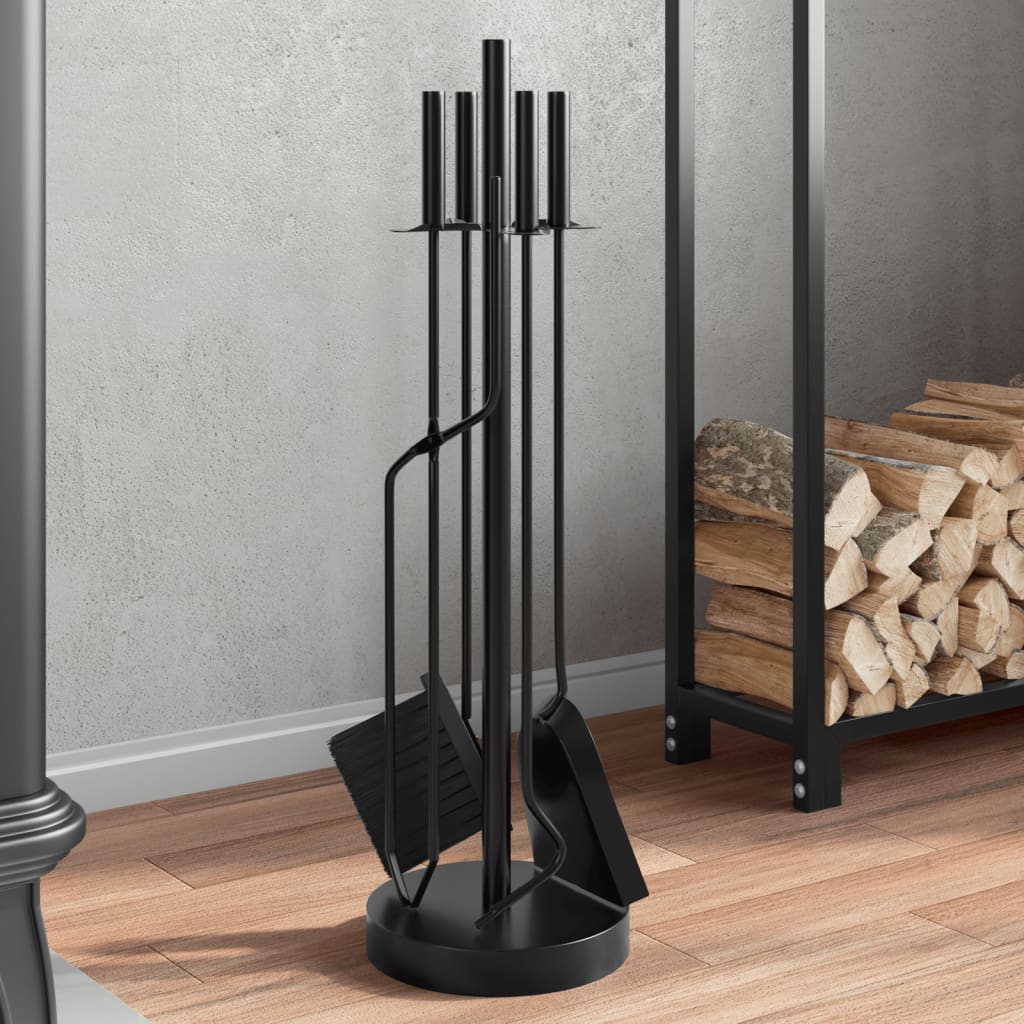 Vidaxl de 5 piezas de chimenea de 5x66 cm de acero