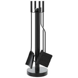 Vidaxl 5-delige openhaardgereedschapset 18x56 cm staal
