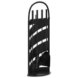 Vidaxl 5-delige openhaardgereedschapset 23x15x66 cm staal