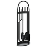 Vidaxl 5-delige openhaardgereedschapset 23x15x66 cm staal